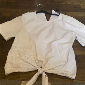 Tie front Aqua by Bloomingdales top